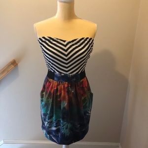 Adorable summer strapless dress from Zumiez